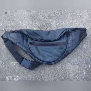Vintage Leather Fanny Bag Chest Bag Fanny Pack Old School